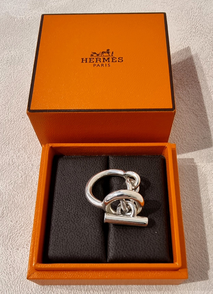 Hermès Croisette Ring In 925 Sterling Silver 