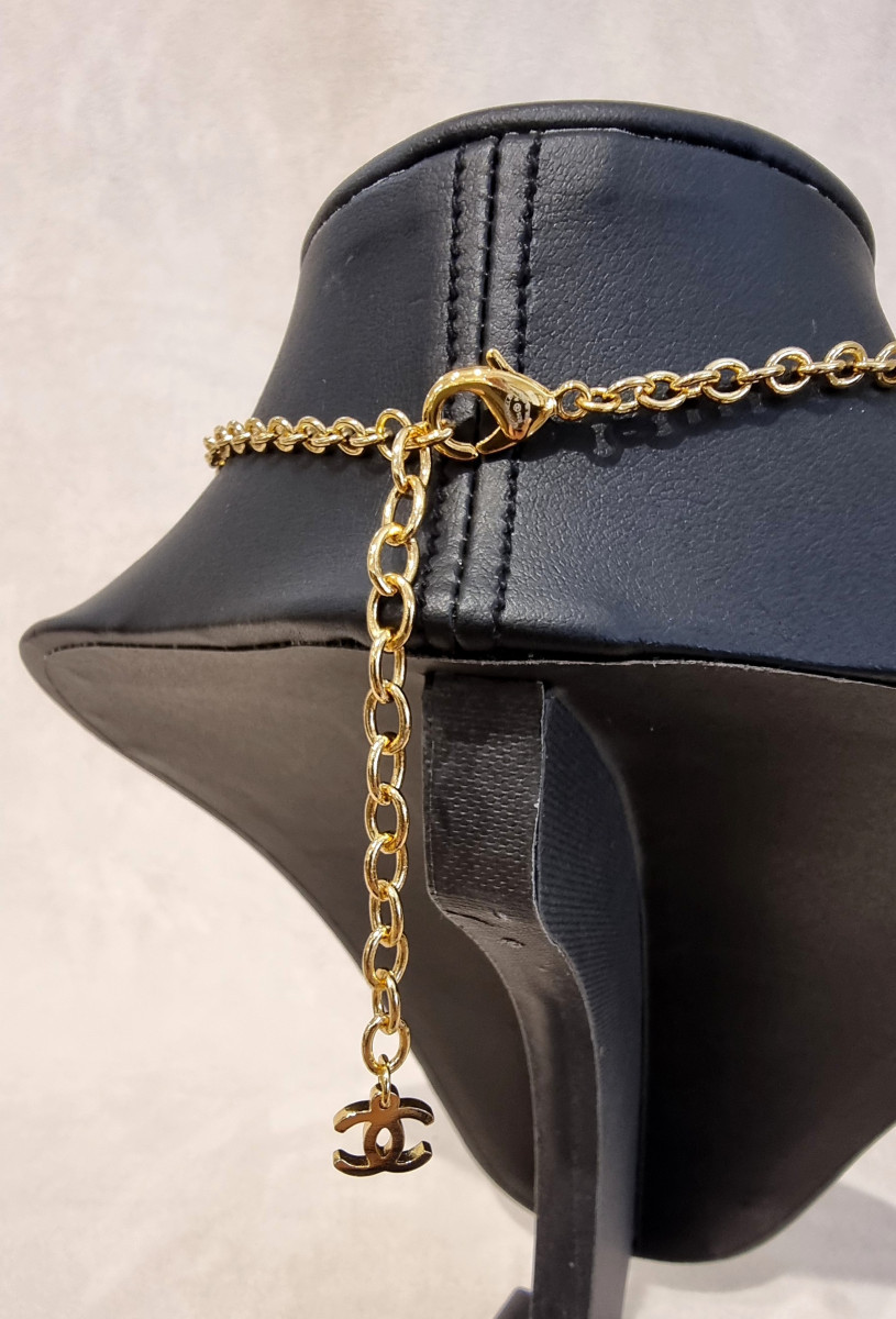 Chanel Necklace Gold-tone Metal & Crystal-photo-5