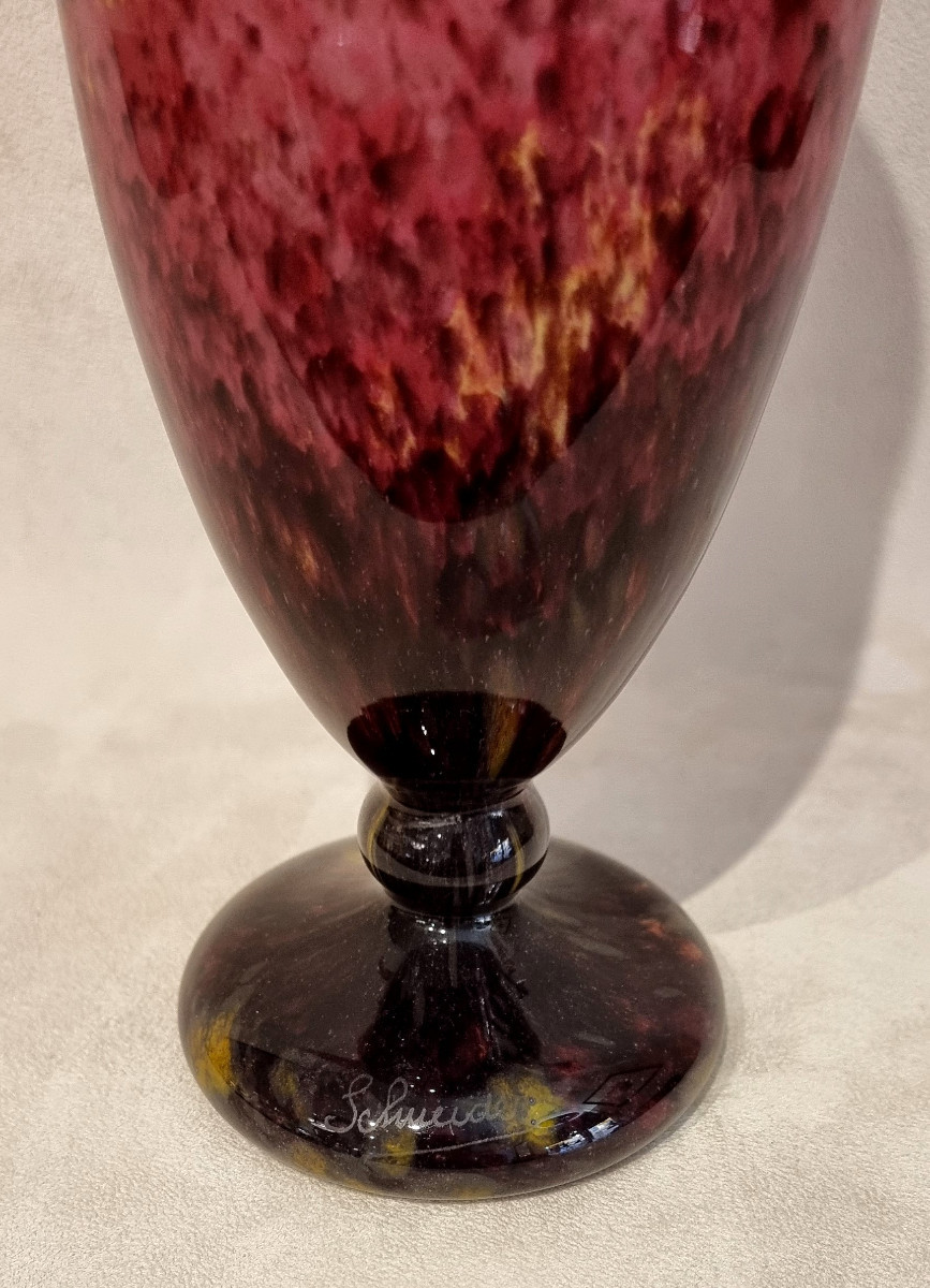Charles Schneider Vase Jade Art Deco 1920-1925-photo-3