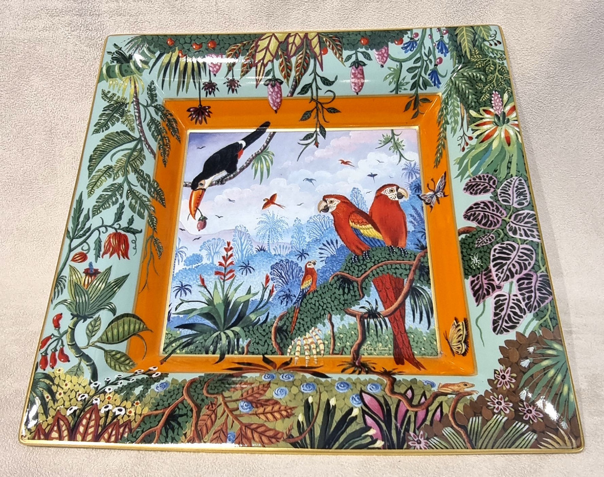 Haviland By Alain Thomas Important Porcelain Pouch Holder Limited Edition 300 Pieces-photo-4