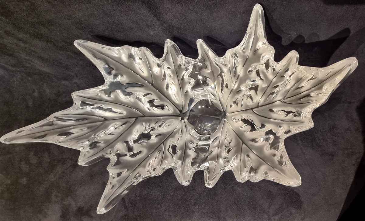 LALIQUE FRANCE  Importante COUPE Champs Elysées créé par MARC LALIQUE en 1951 en cristal-photo-2