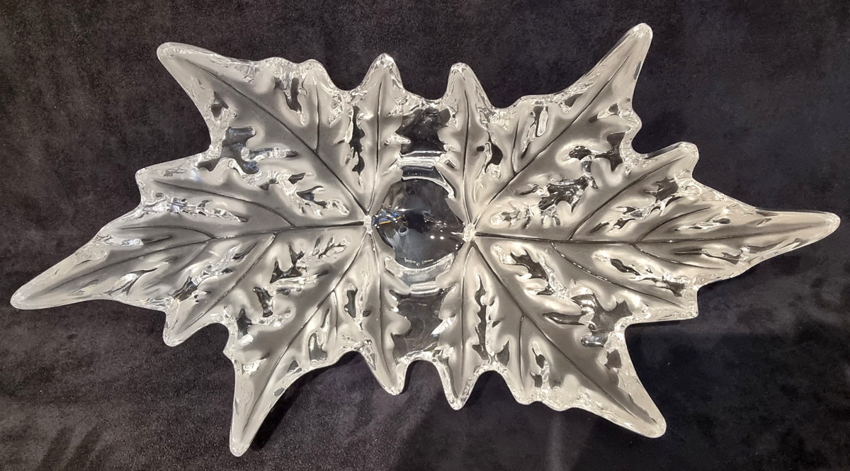 LALIQUE FRANCE  Importante COUPE Champs Elysées créé par MARC LALIQUE en 1951 en cristal-photo-3