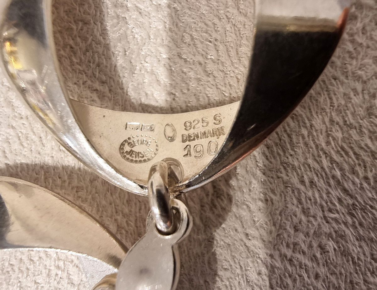 Georg JENSEN Design Henning KOPPEL  Collier en argent 925 millièmes circa 1970-photo-4