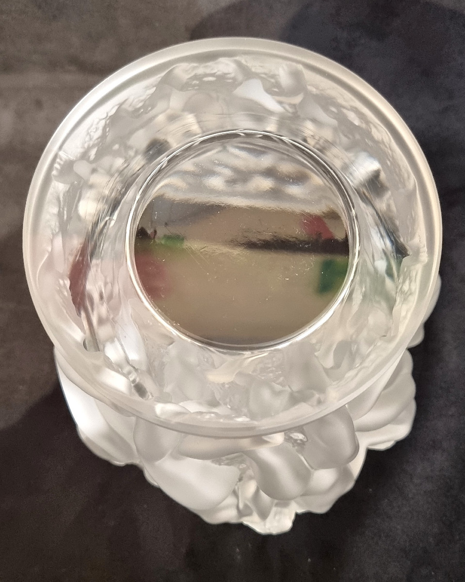 Lalique Vase Bacchantes In Crystal-photo-4