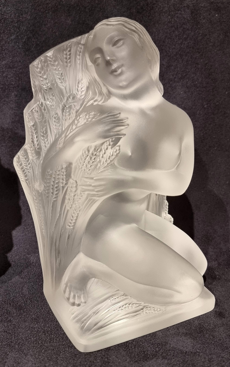 Lalique Set Of 4 Statuettes Surtout 4 Saisons 1950-1960-photo-2
