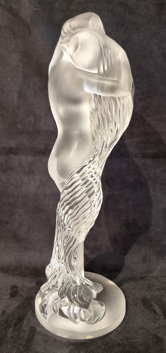 Marie-Claude Lalique Grande Nue Néréides Sculpture Cristal Serie Limité 999 Exemplaires-photo-3