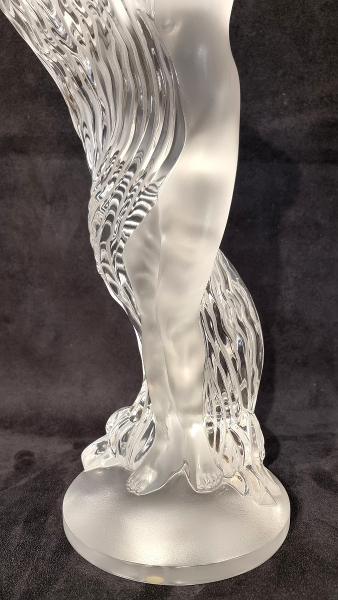 Marie-Claude Lalique Grande Nue Néréides Sculpture Cristal Serie Limité 999 Exemplaires-photo-6