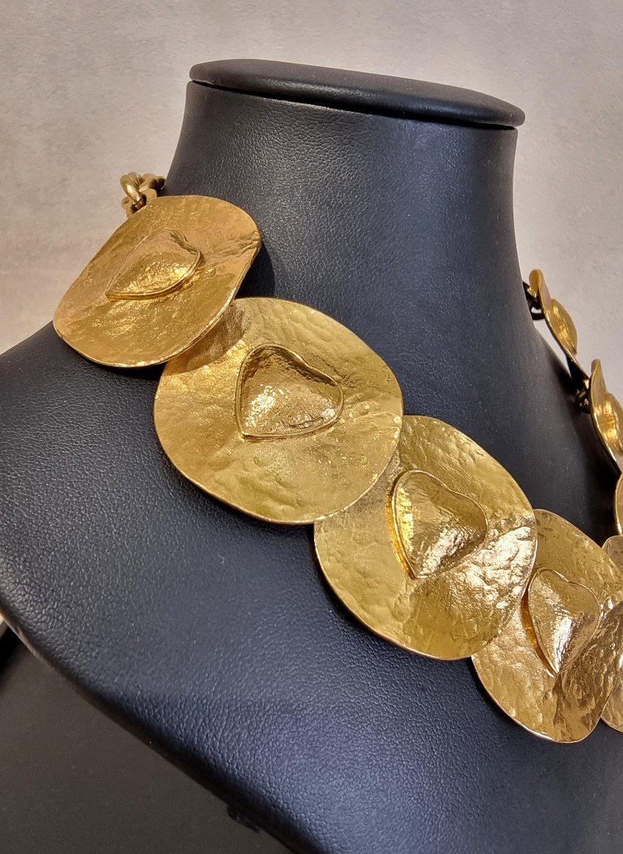 Ysl Yves Saint Laurent Gold-plated Metal Necklace -photo-2