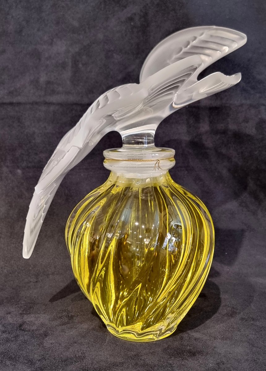 Marc LALIQUE & Nina Ricci Flacon à Parfum Géant Cristal L'Air Du Temps -photo-1