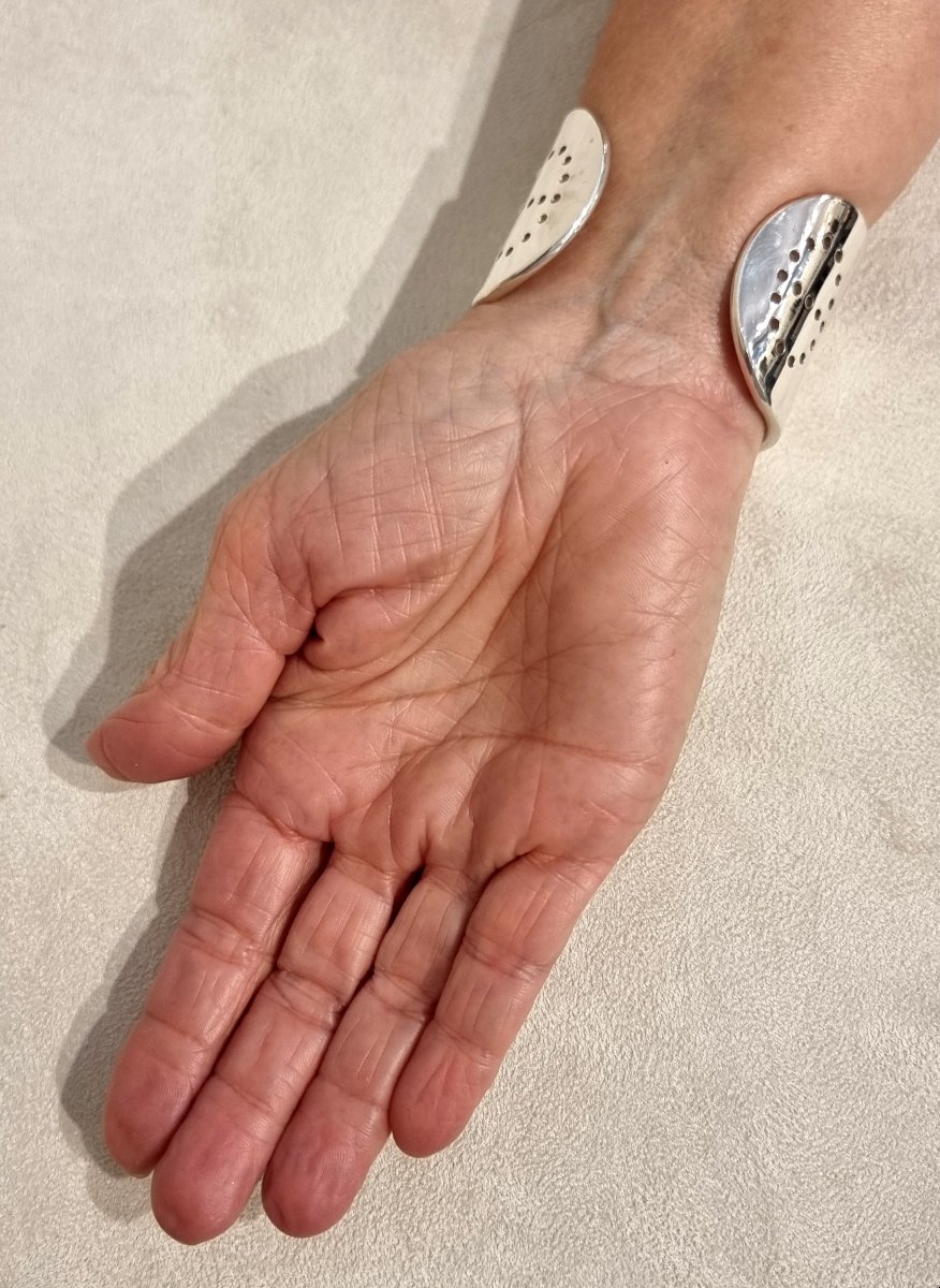 Hermès Bracelet Manchette Eclipse en argent 925 Millièmes-photo-2