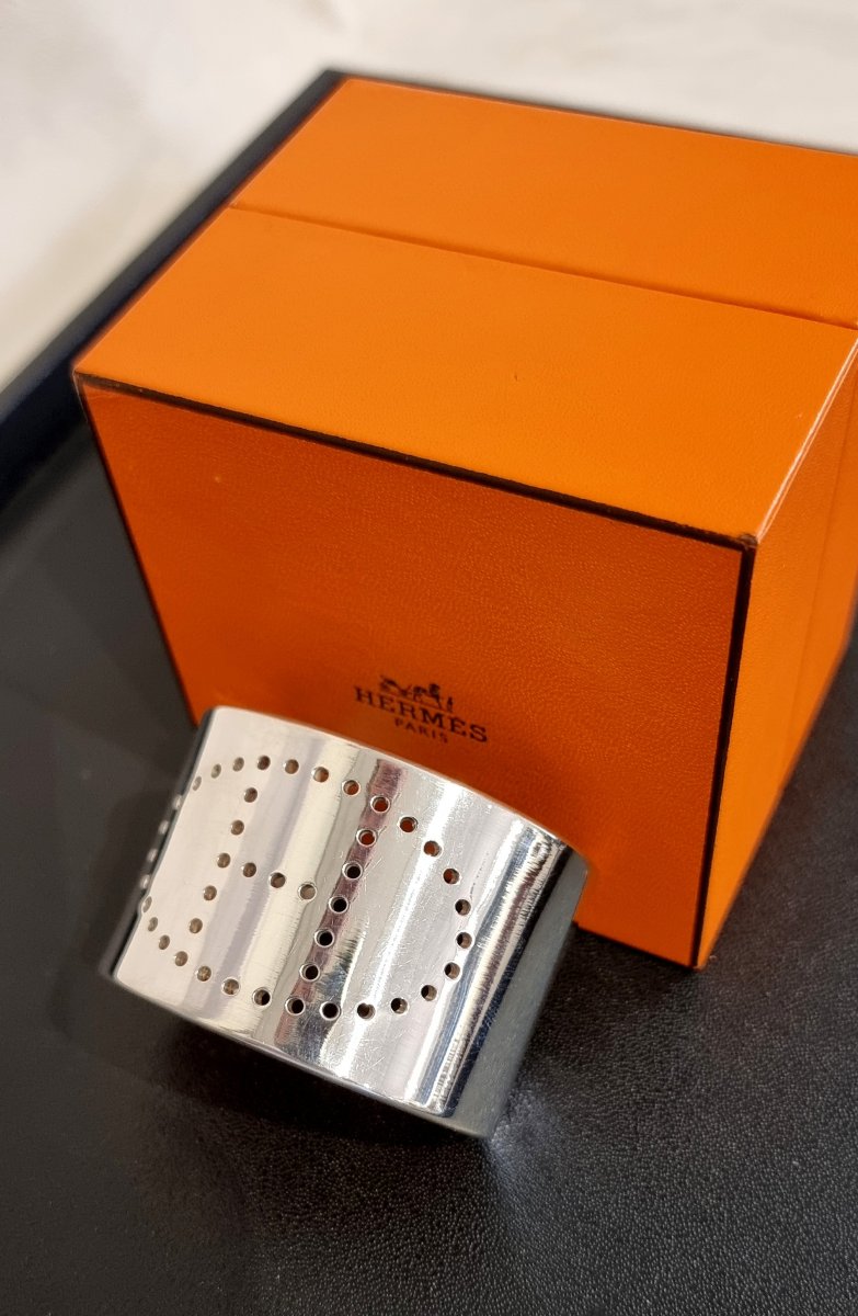 Hermès Bracelet Manchette Eclipse en argent 925 Millièmes