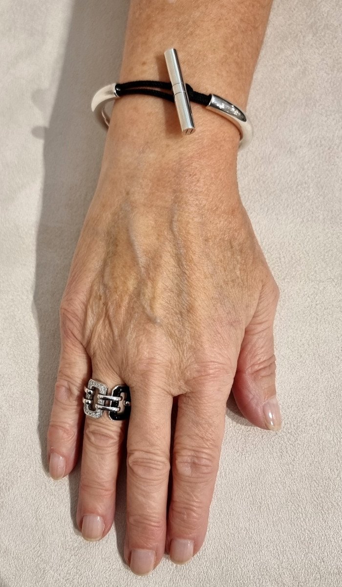 Hermès Frégate Bracelet In 925-thousandths Sterling Silver-photo-2