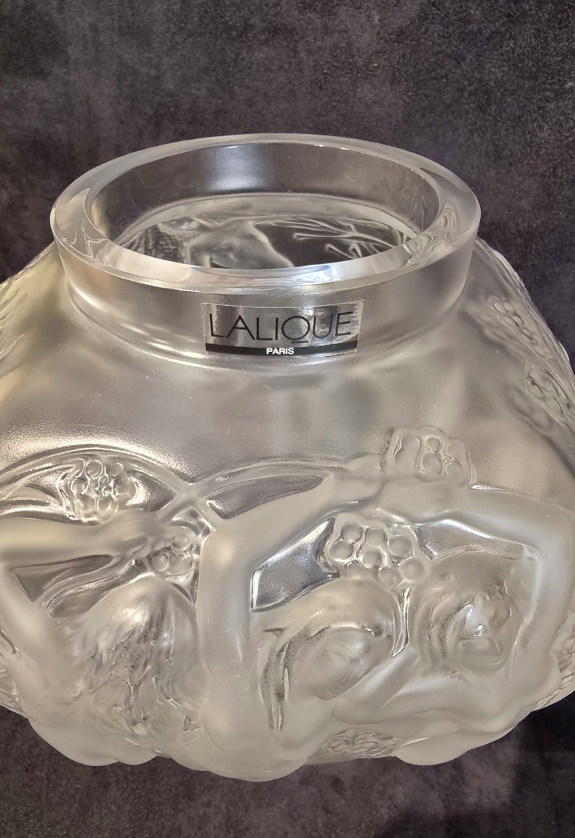 Lalique Vase en Cristal Hommage à René Lalique série Limitée 999 exemplaires -photo-4