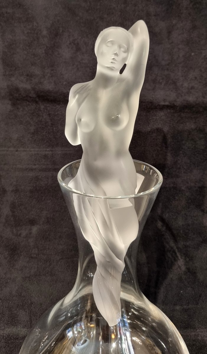 LALIQUE CARAFE  Modèle Aphrodite  en cristal Série Numérotée-photo-2