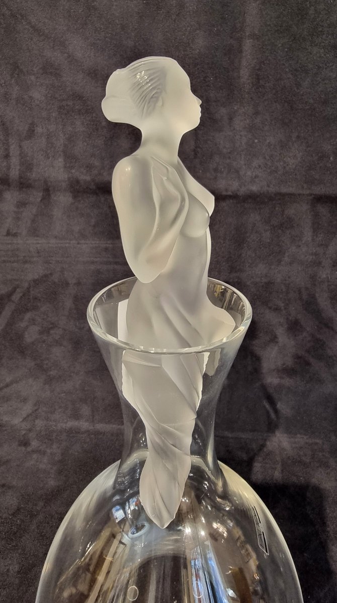 LALIQUE CARAFE  Modèle Aphrodite  en cristal Série Numérotée-photo-6