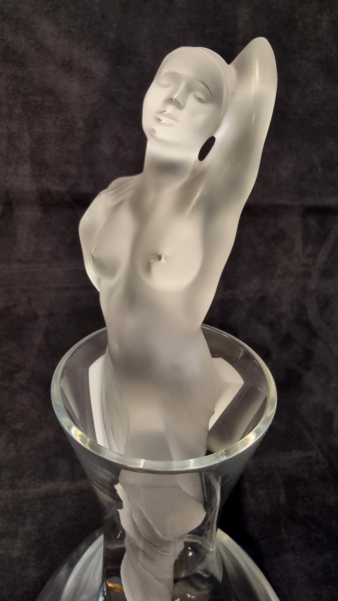 LALIQUE CARAFE  Modèle Aphrodite  en cristal Série Numérotée-photo-7