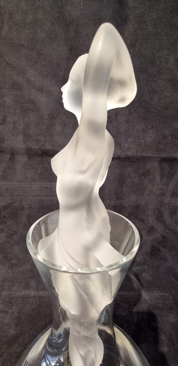 LALIQUE CARAFE  Modèle Aphrodite  en cristal Série Numérotée-photo-8