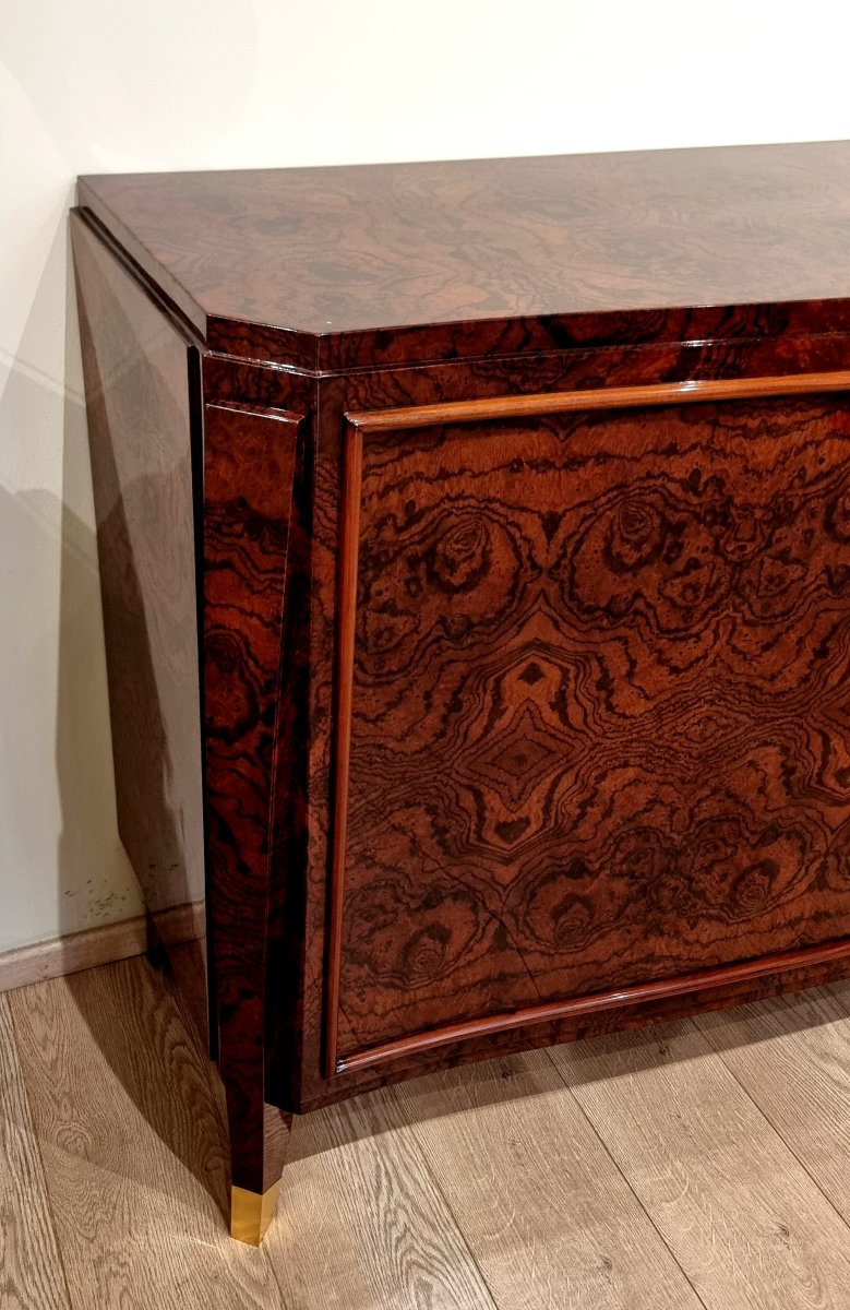 Maurice Rinck Art Deco Sideboard In American Walnut, 1930–1940 -photo-3