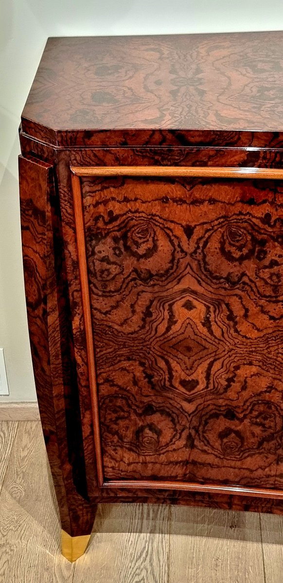 Maurice Rinck Art Deco Sideboard In American Walnut, 1930–1940 -photo-2