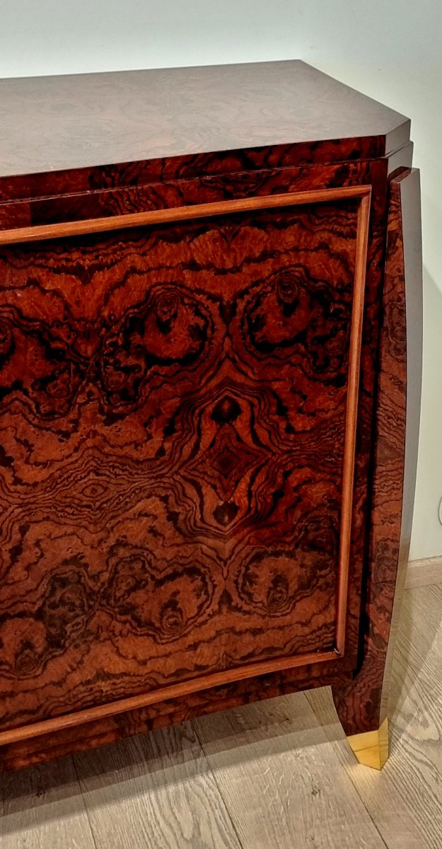 Maurice Rinck Art Deco Sideboard In American Walnut, 1930–1940 -photo-6