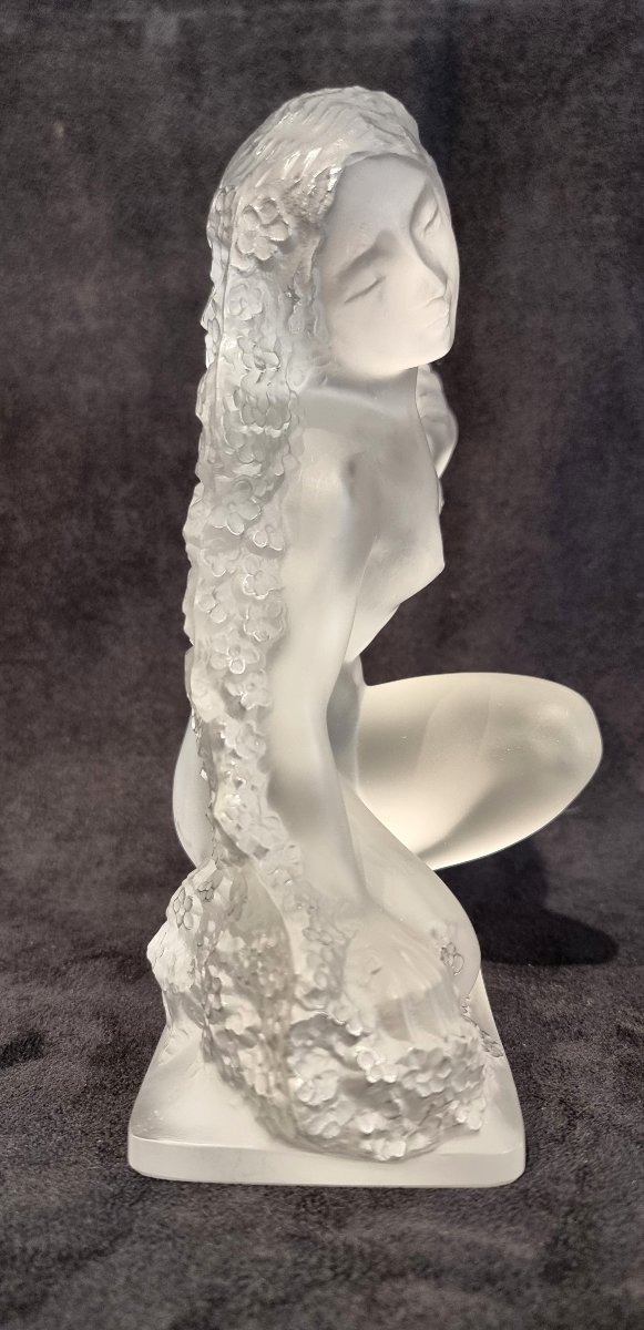 Lalique "spring Above All" Statuette From The "four Seasons" Collection-photo-3