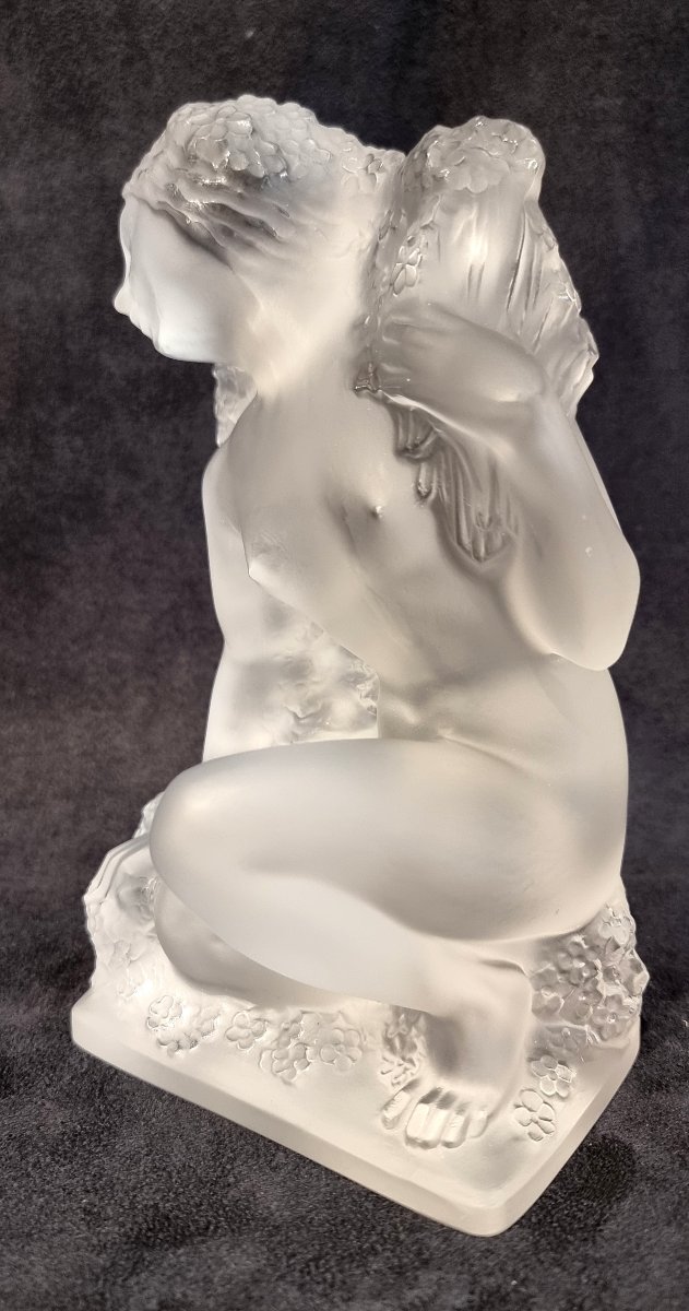 Lalique "spring Above All" Statuette From The "four Seasons" Collection-photo-2