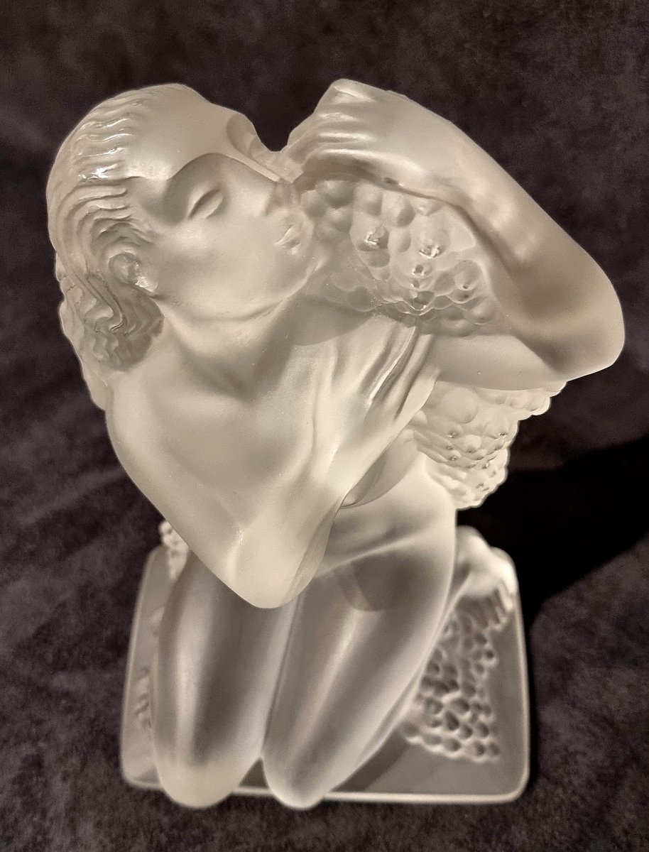 LALIQUE STATUETTE Automne surtout quatre saisons-photo-4
