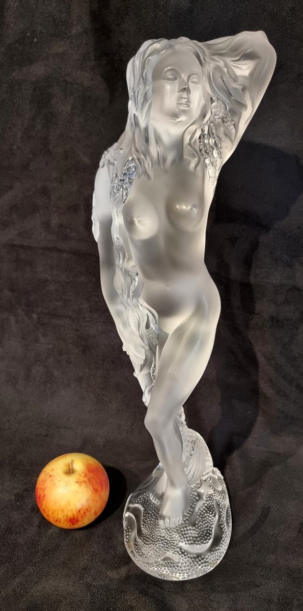 LALIQUE Océanide Importante Sculpture en cristal série limitée de 2001-photo-3