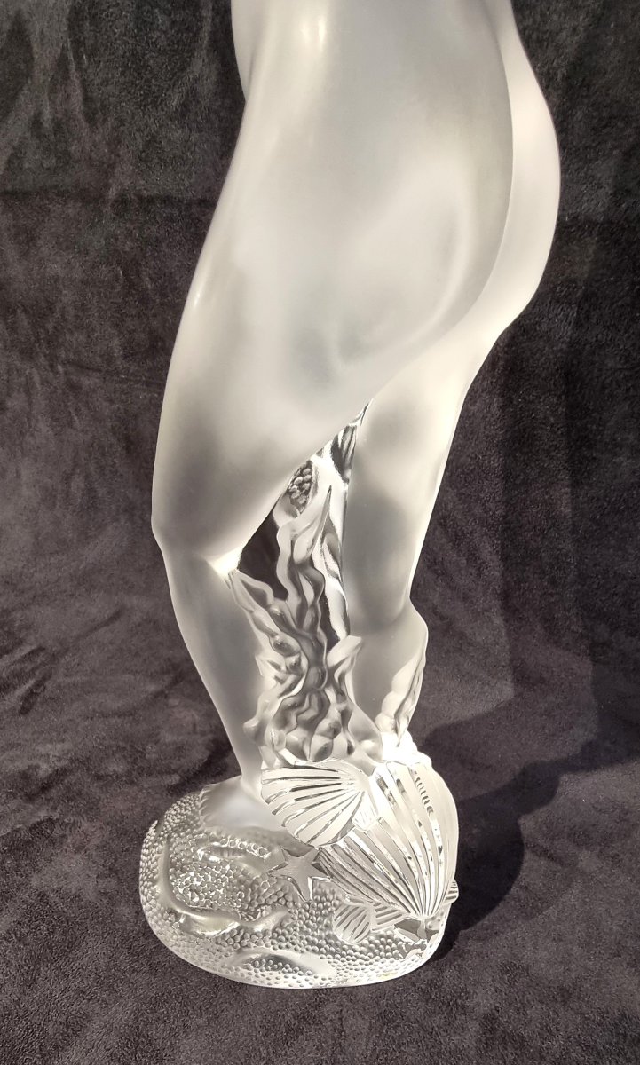 LALIQUE Océanide Importante Sculpture en cristal série limitée de 2001-photo-6