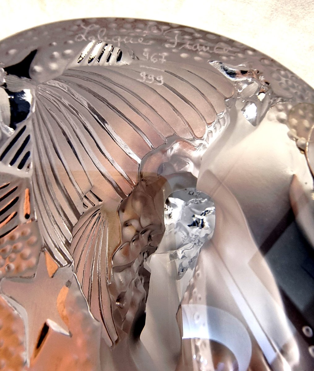 LALIQUE Océanide Importante Sculpture en cristal série limitée de 2001-photo-8