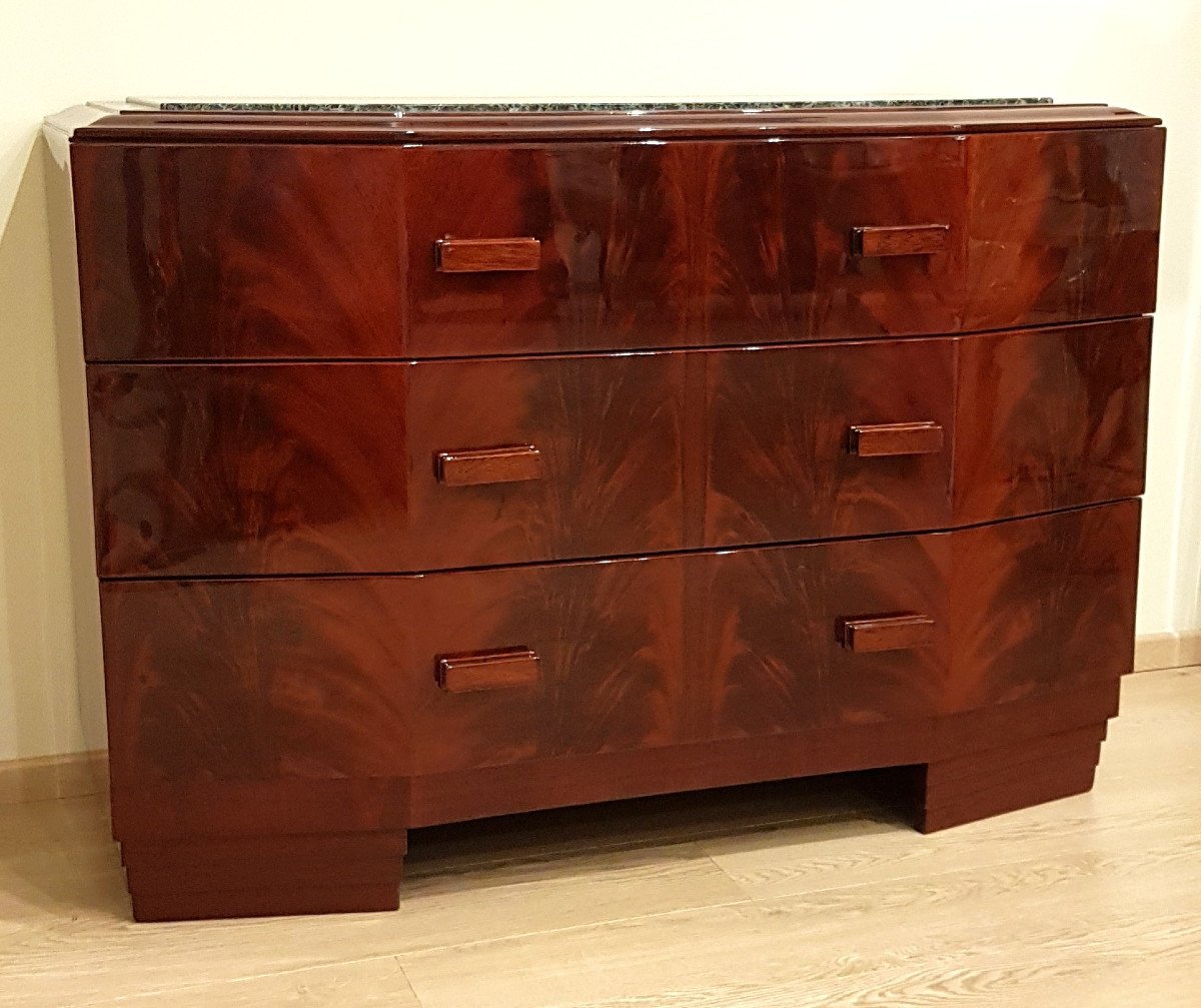 Art Deco Mahogany Commode 1930-photo-1