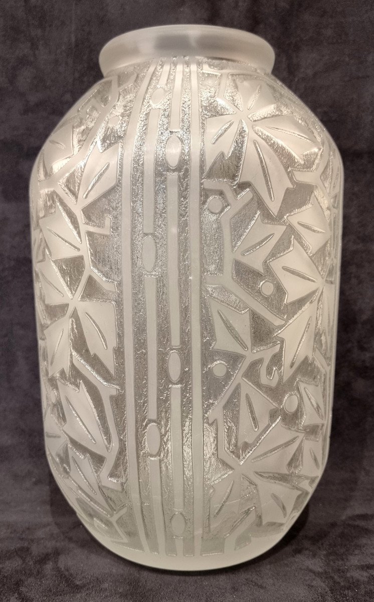 Daum Nancy France Art Deco Vase 1930 Large Model-photo-5