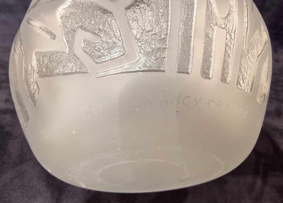 Daum Nancy France Art Deco Vase 1930 Large Model-photo-6