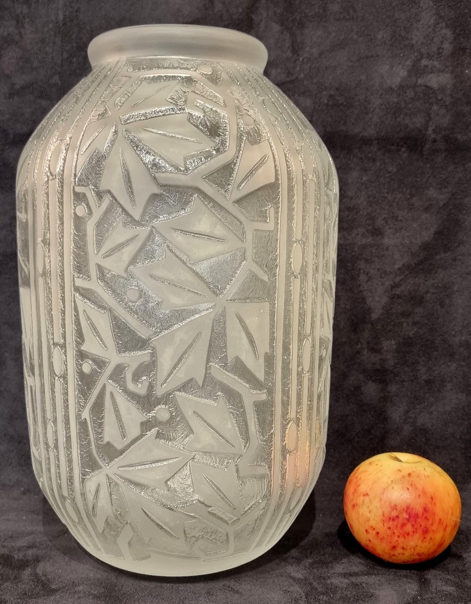 Daum Nancy France Art Deco Vase 1930 Large Model-photo-7