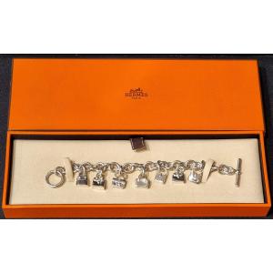 Hermès Bracelet Argent 7 Amulettes 