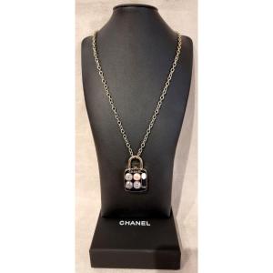 Chanel Palette Padlock Long Necklace