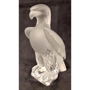 Lalique France Imperial Eagle Sculpture Crystal