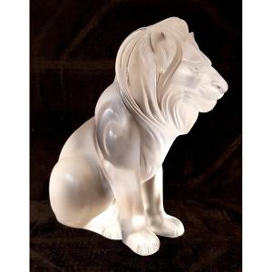 Lalique Marie Claude Lion Model Bamara Crystal 1987 