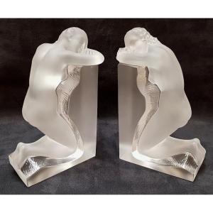 Lalique Rêverie Paire De Serre Livres En Cristal