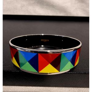 Hermès Bracelet Palladium Silver & Enamel 