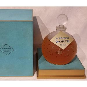 WORTH René LALIQUE FLACON Géant Parfum Je Reviens 