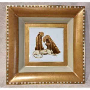 HAVILAND LOET VANDERVEEN IMPORTANT VIDE POCHE CENTRE DE TABLE COLLECTION SERENGETI 