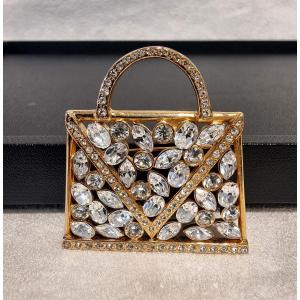 Jean-louis Scherrer Crystal Brooch