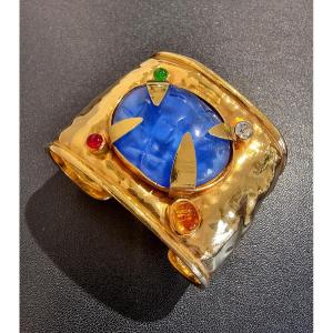 HILTON MC CONNICO & DAUM BRACELET MANCHETTE Modèle EXOTIQUE 1990