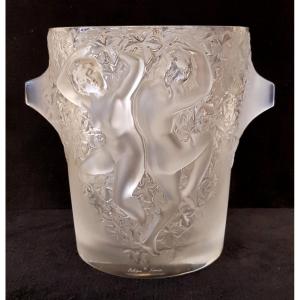 Marc Lalique Ganymède Seau A Champagne En Cristal Circa 1970 