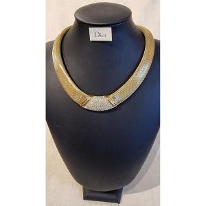Christian Dior Collier Vintage  ras de cou 