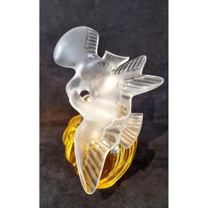 Marc Lalique & Nina Ricci Giant Crystal Perfume Bottle l'Air Du Temps  