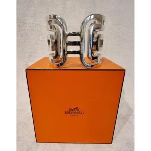 Hermès Arcane Cuff Bracelet In Silver