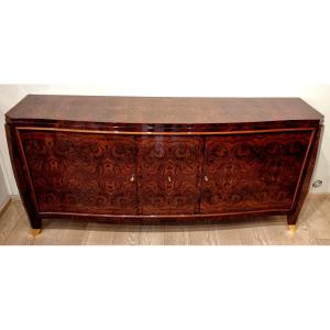 Maurice Rinck Art Deco Sideboard In American Walnut, 1930–1940 