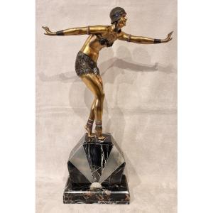 Chiparus Demetre Phoenician Dancer Art Deco Bronze Sculpture 1920-1925